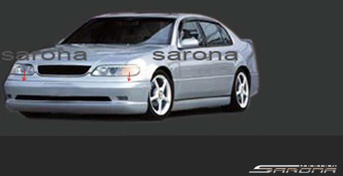 Custom Lexus GS300-400  Sedan Front Lip/Splitter (1993 - 1997) - $450.00 (Part #LX-016-FA)